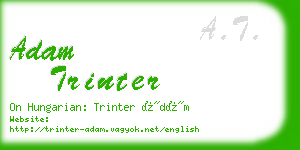 adam trinter business card